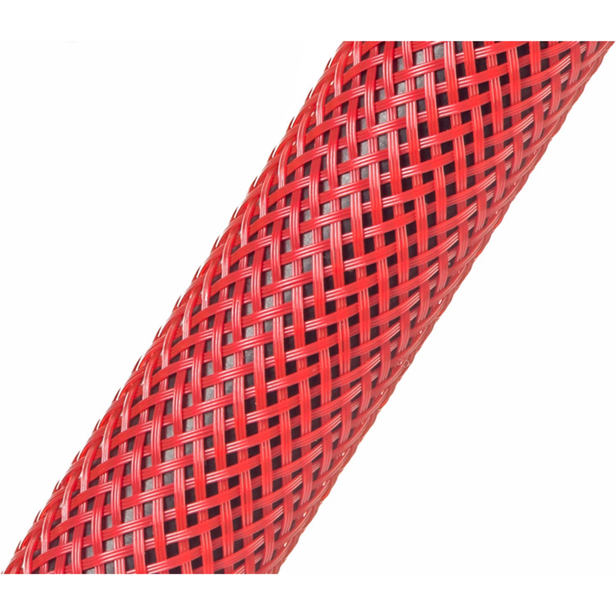 Techflex Flexo PET Expandable Braided Sleeving (1/4" Red, 1000' Spool)