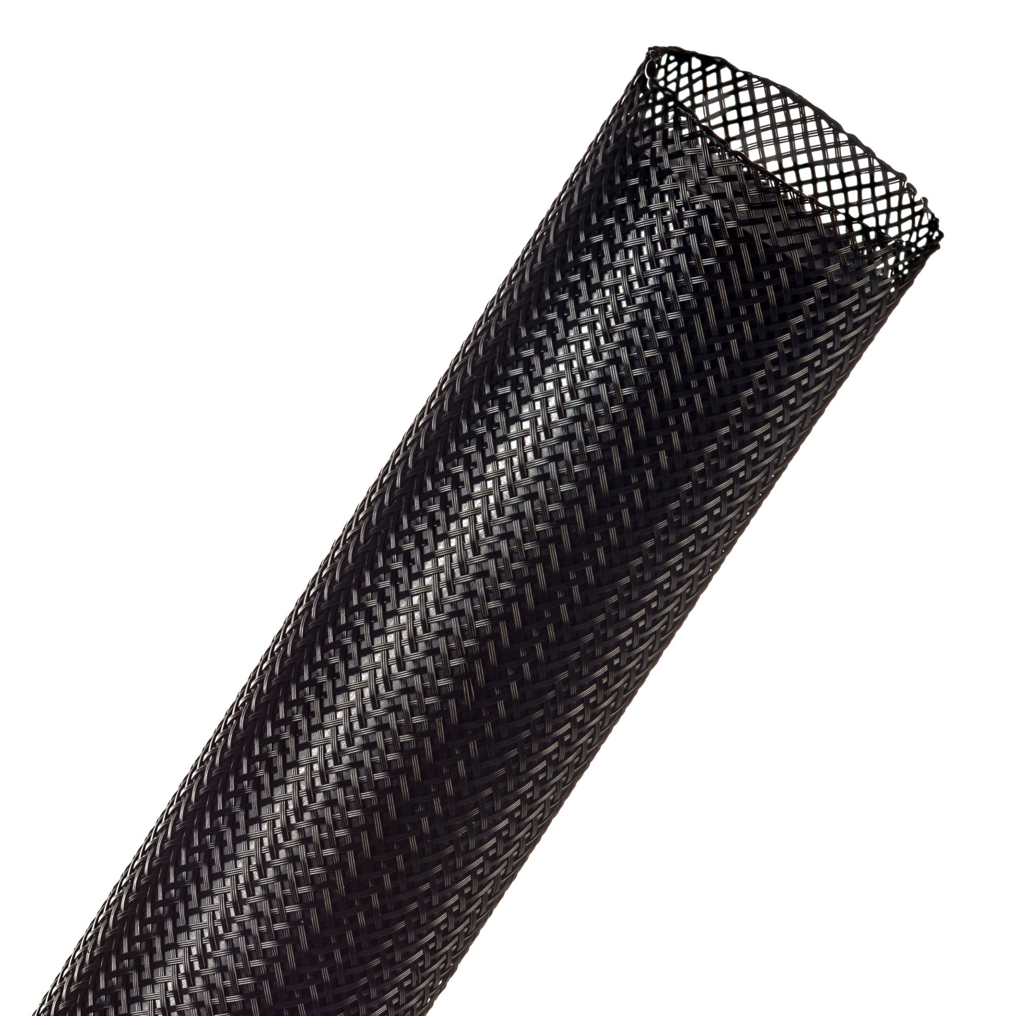 Techflex Flexo PET Expandable Braided Sleeving (1-1/4" Black, By the Foot)