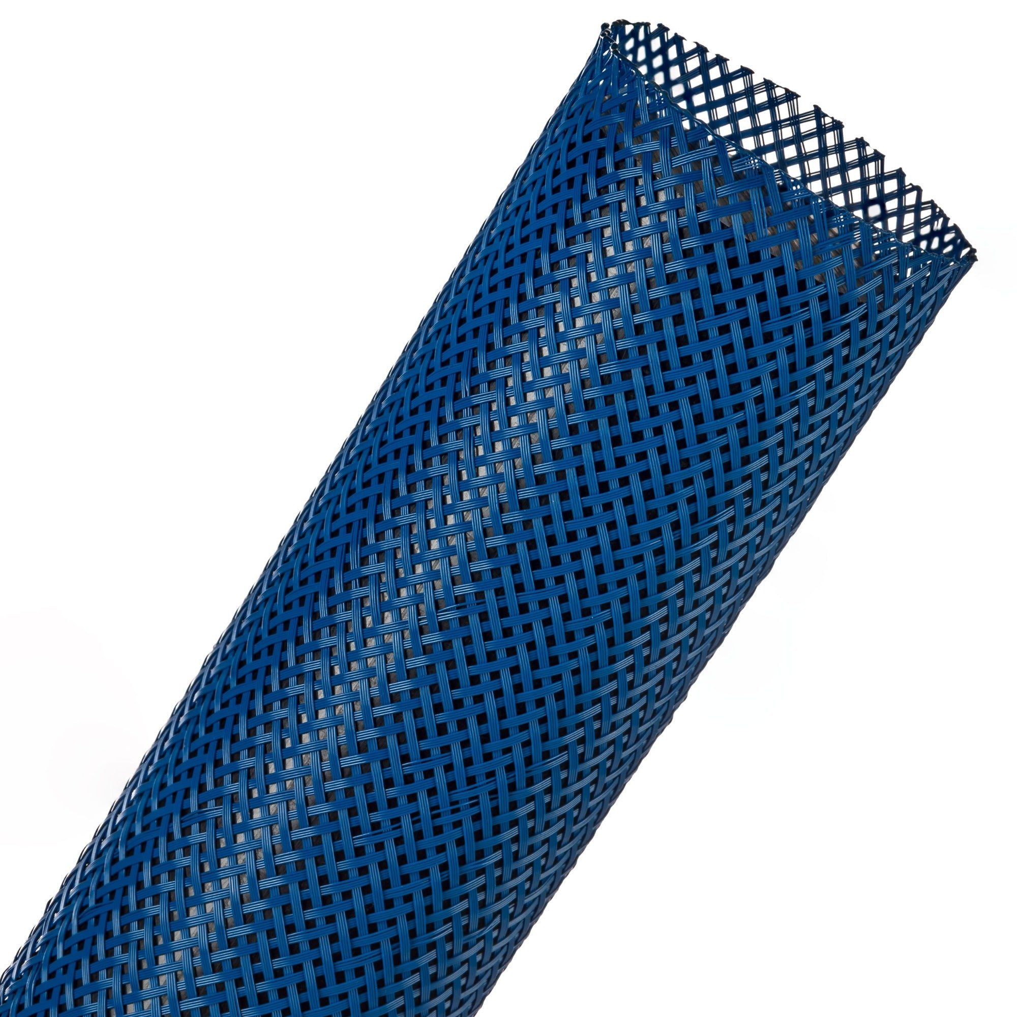 Techflex Flexo PET Expandable Braided Sleeving (1-1/2" Blue, 200' Spool)