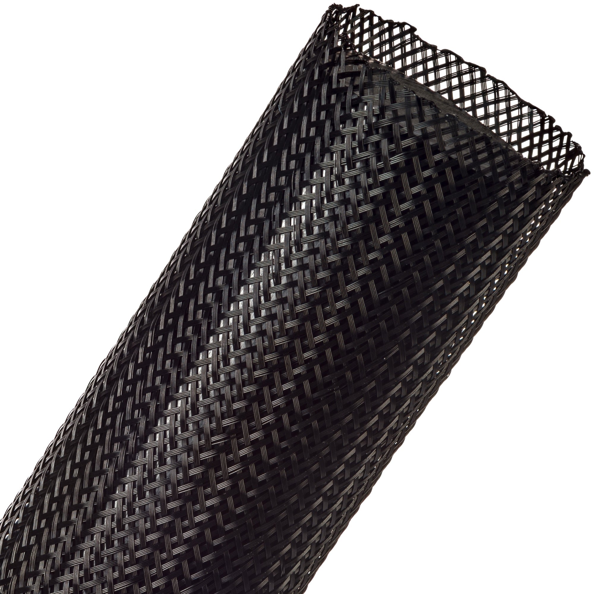 Techflex Flexo PET Expandable Braided Sleeving (1-3/4" Black, By the Foot)