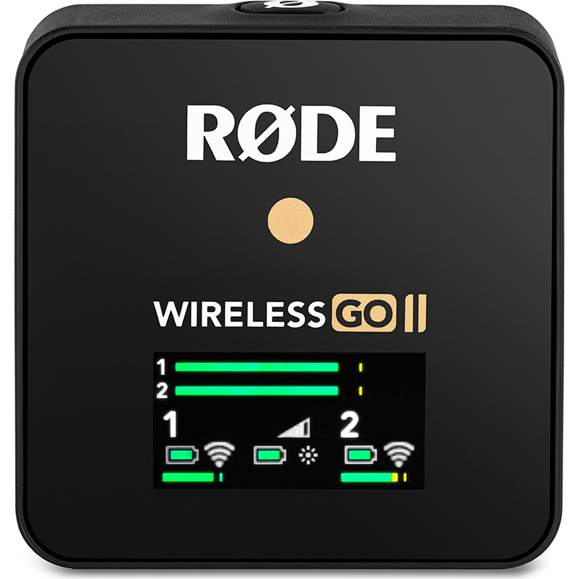 Rode Wireless GO II 2-Person Compact Digital Wireless Microphone System/Recorder (2.4 GHz, Black)