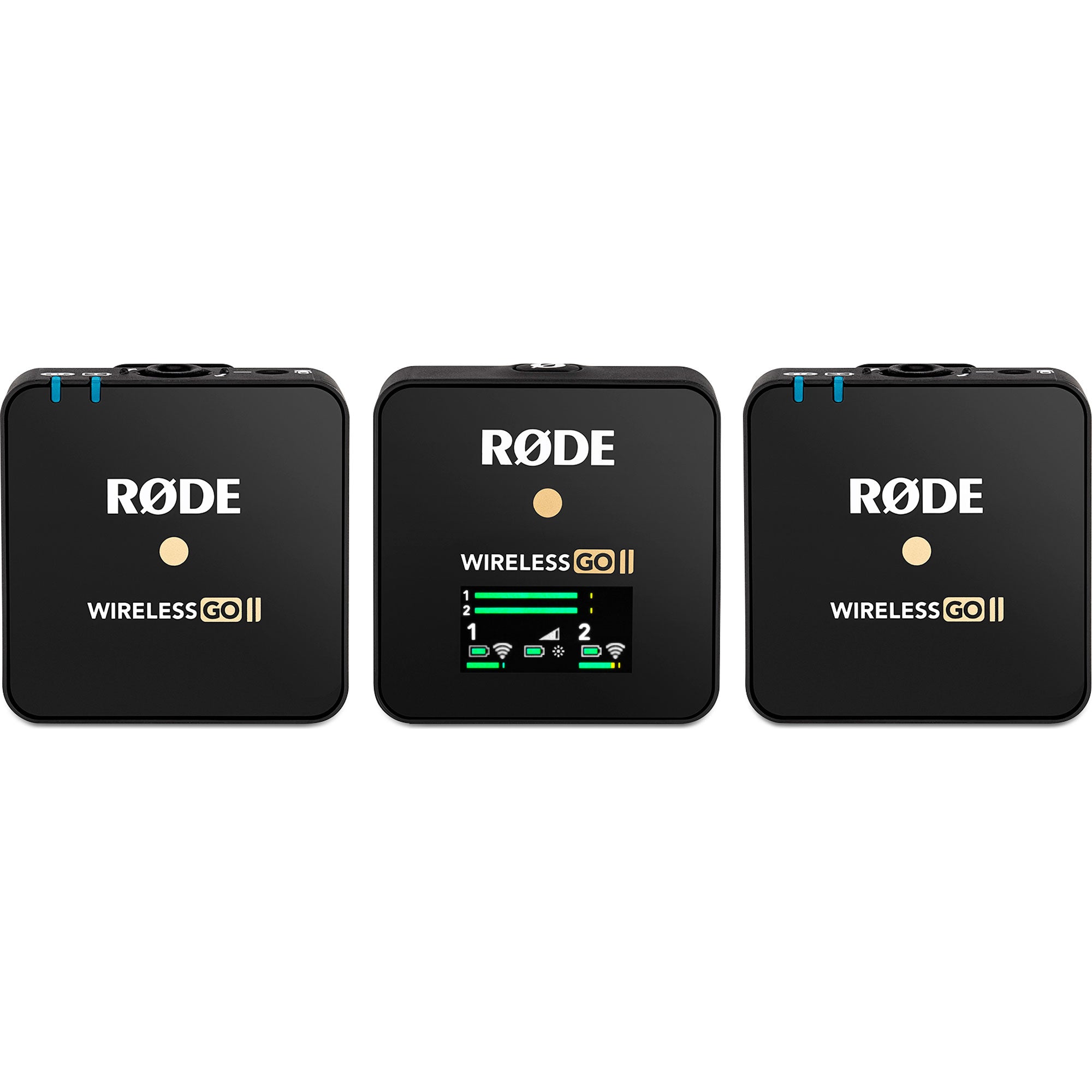 Rode Wireless GO II 2-Person Compact Digital Wireless Microphone System/Recorder (2.4 GHz, Black)