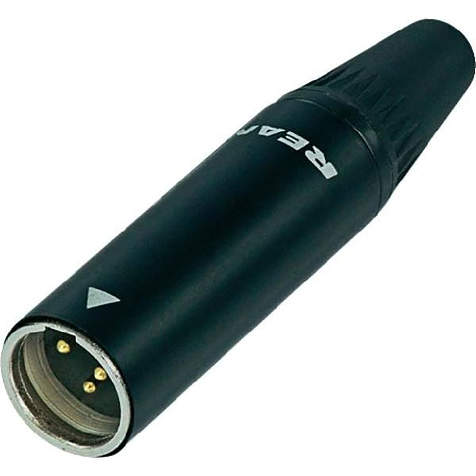 Neutrik Rean RT3MC-B Male 3-Pin Tiny XLR Connector (Black/Gold)