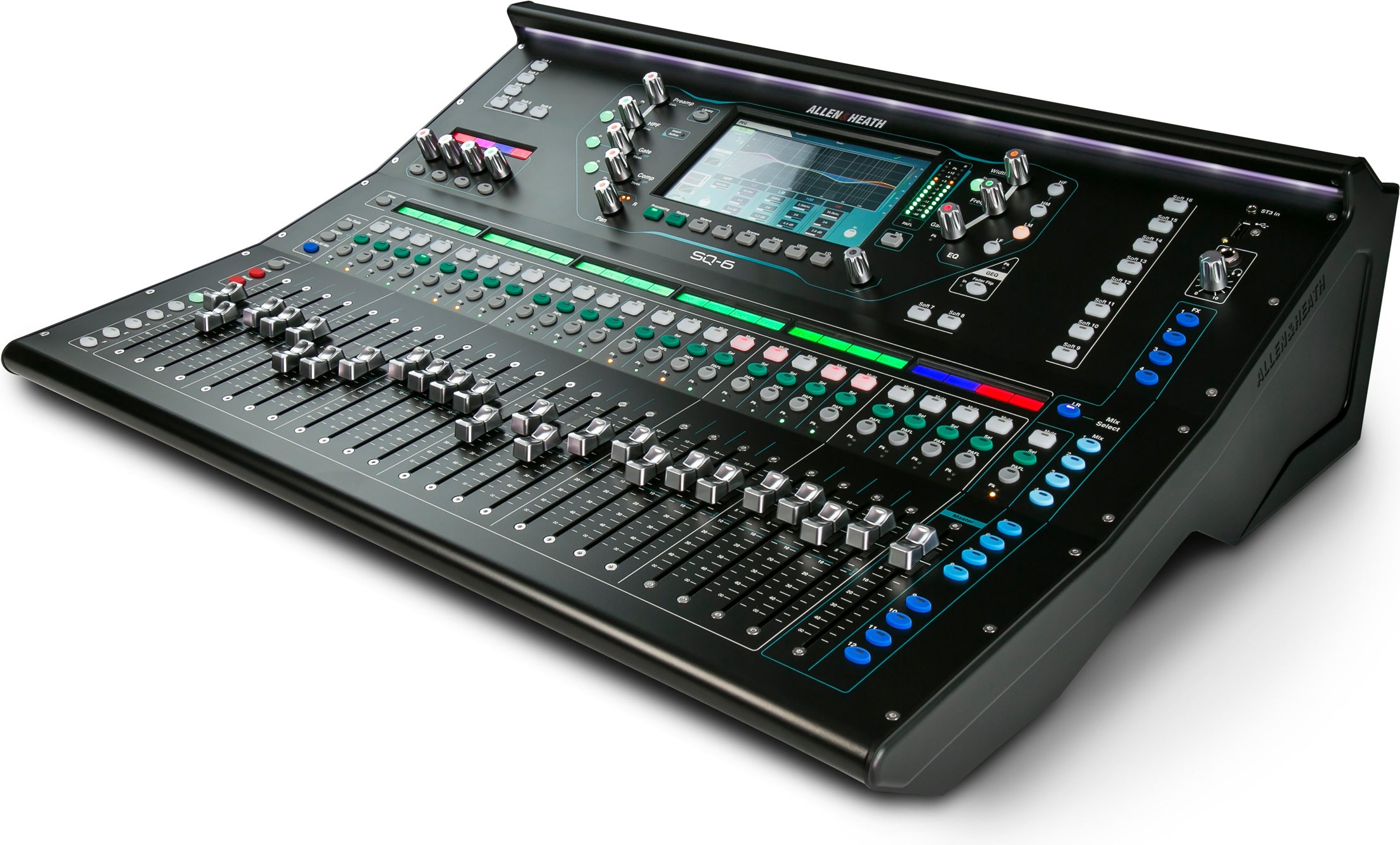 Allen & Heath SQ-6 48-Channel / 36-Bus Digital Mixer with 24+1 Motorized Faders