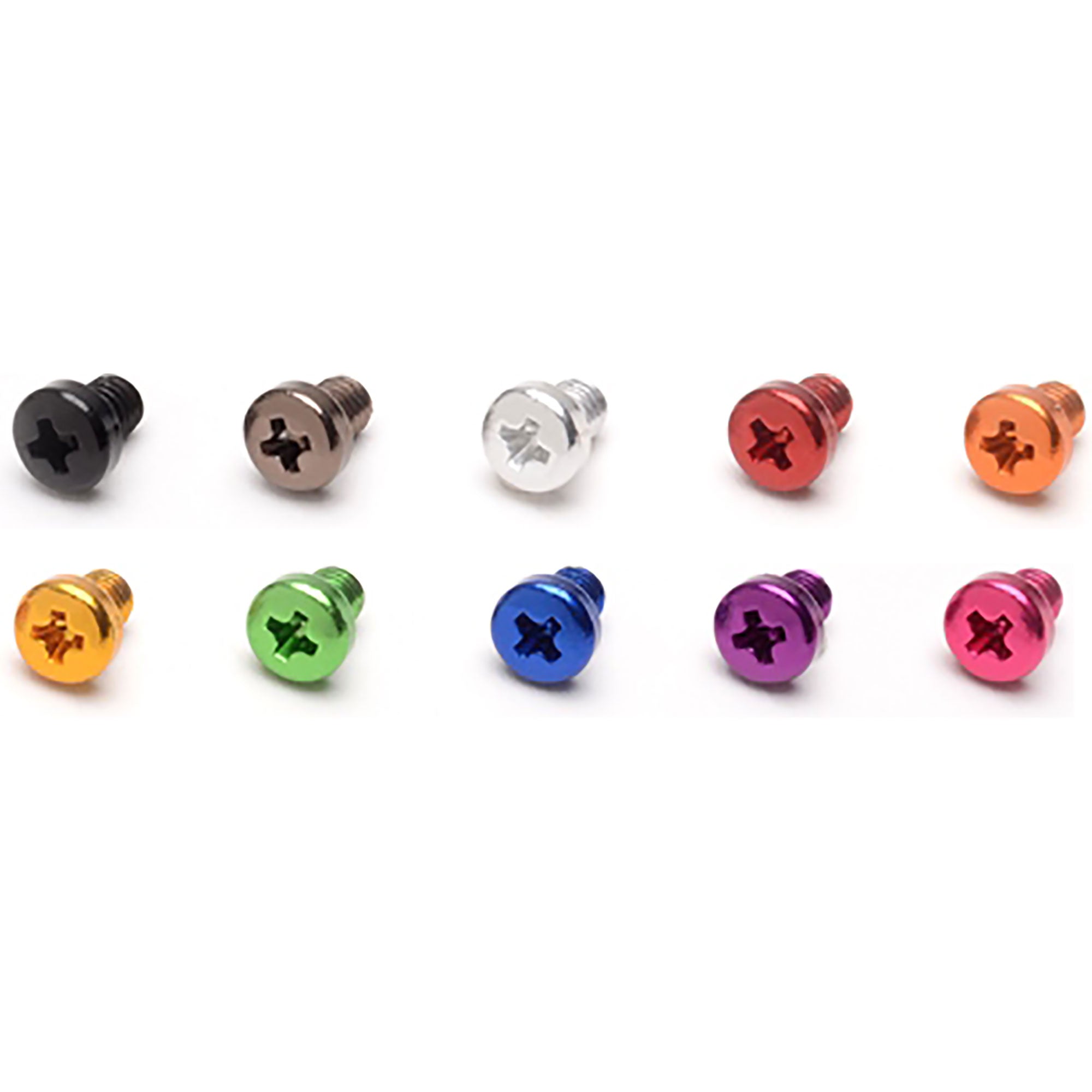 SquarePlug M3x4/BK Anodized Aluminum M3x4 Color Coding Screw (Black)