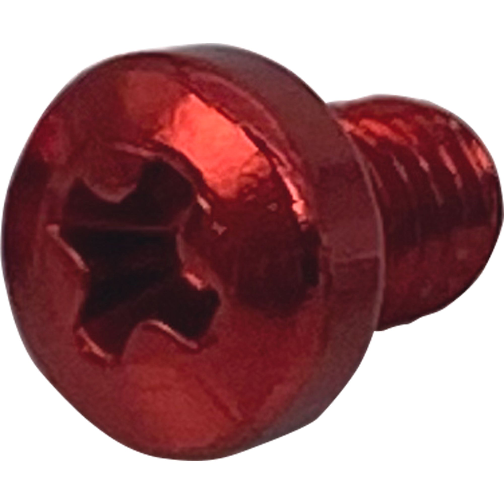 SquarePlug M3x4/R Anodized Aluminum M3x4 Color Coding Screw (Red)