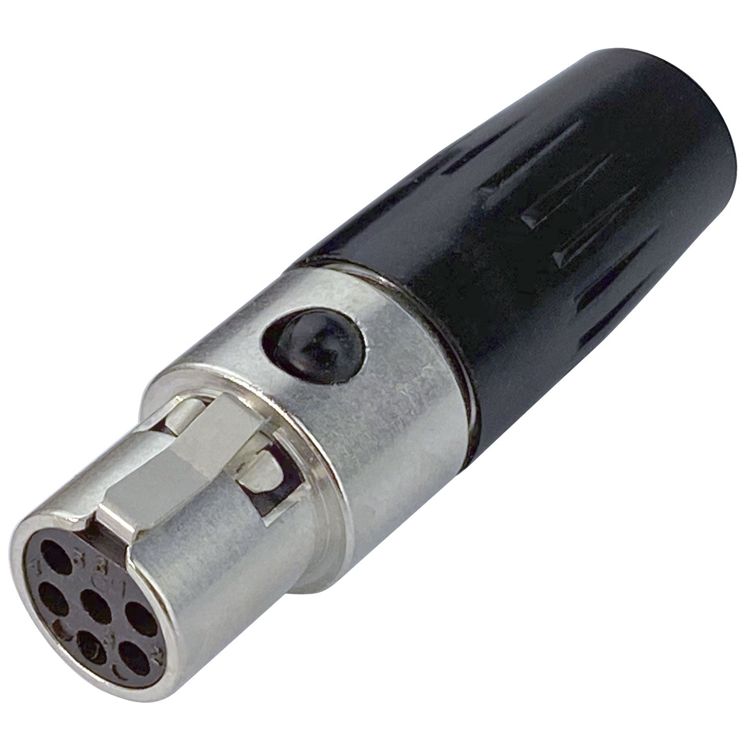 Switchcraft TA6FLX Female 6-Pin Tini-QG Mini-XLR Cable Connector for Large Cable (Nickel)