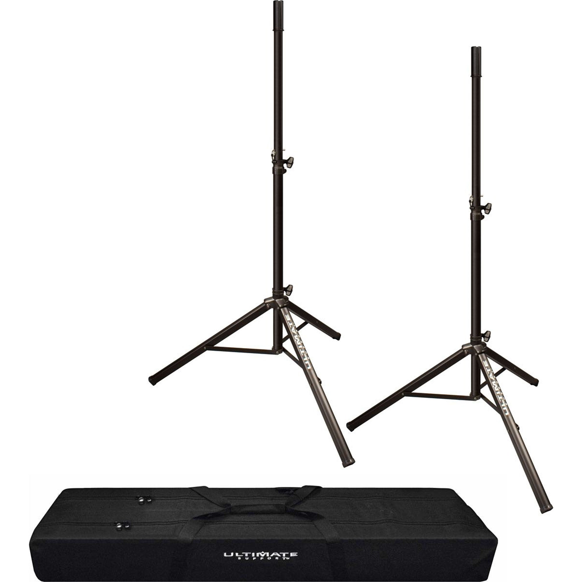 Ultimate Support TS-70B Tripod Speaker Stands Bundle