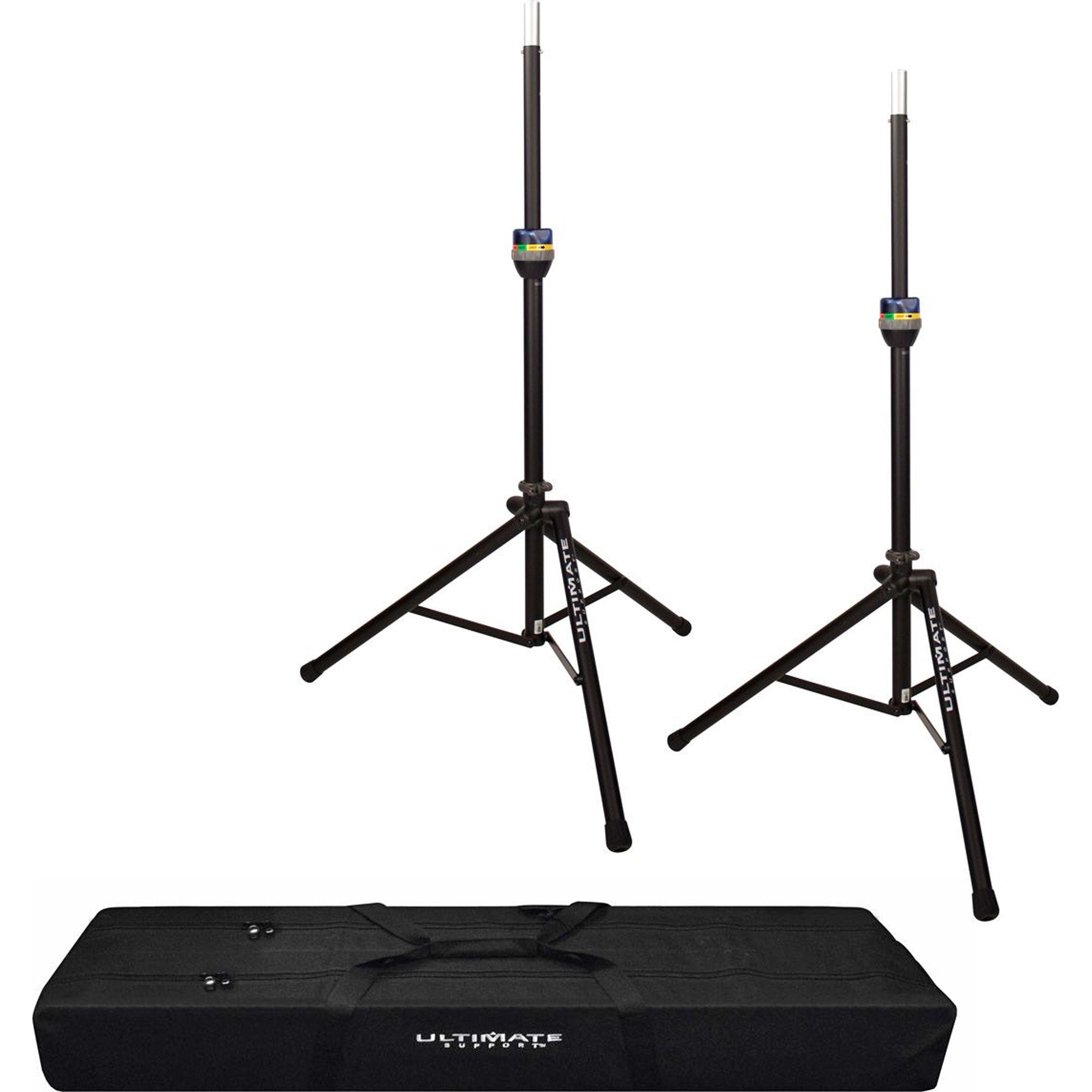 Ultimate Support TS-90B Tripod Speaker Stands Bundle