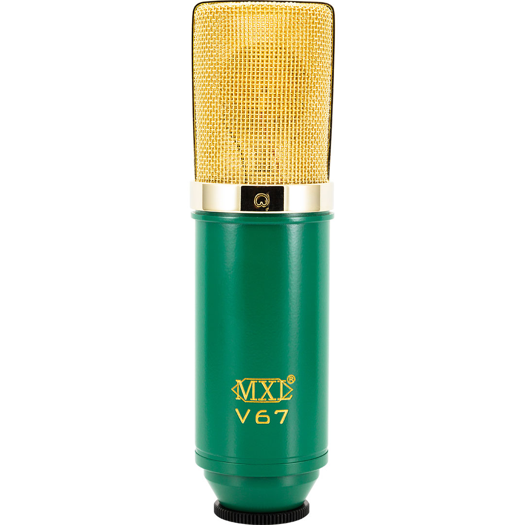 MXL V67G Large-Diaphragm Cardioid Condenser Microphone (Green with Gold Grill)