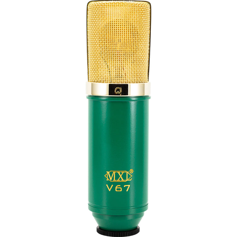 MXL V67G Large-Diaphragm Cardioid Condenser Microphone (Green with Gold Grill)