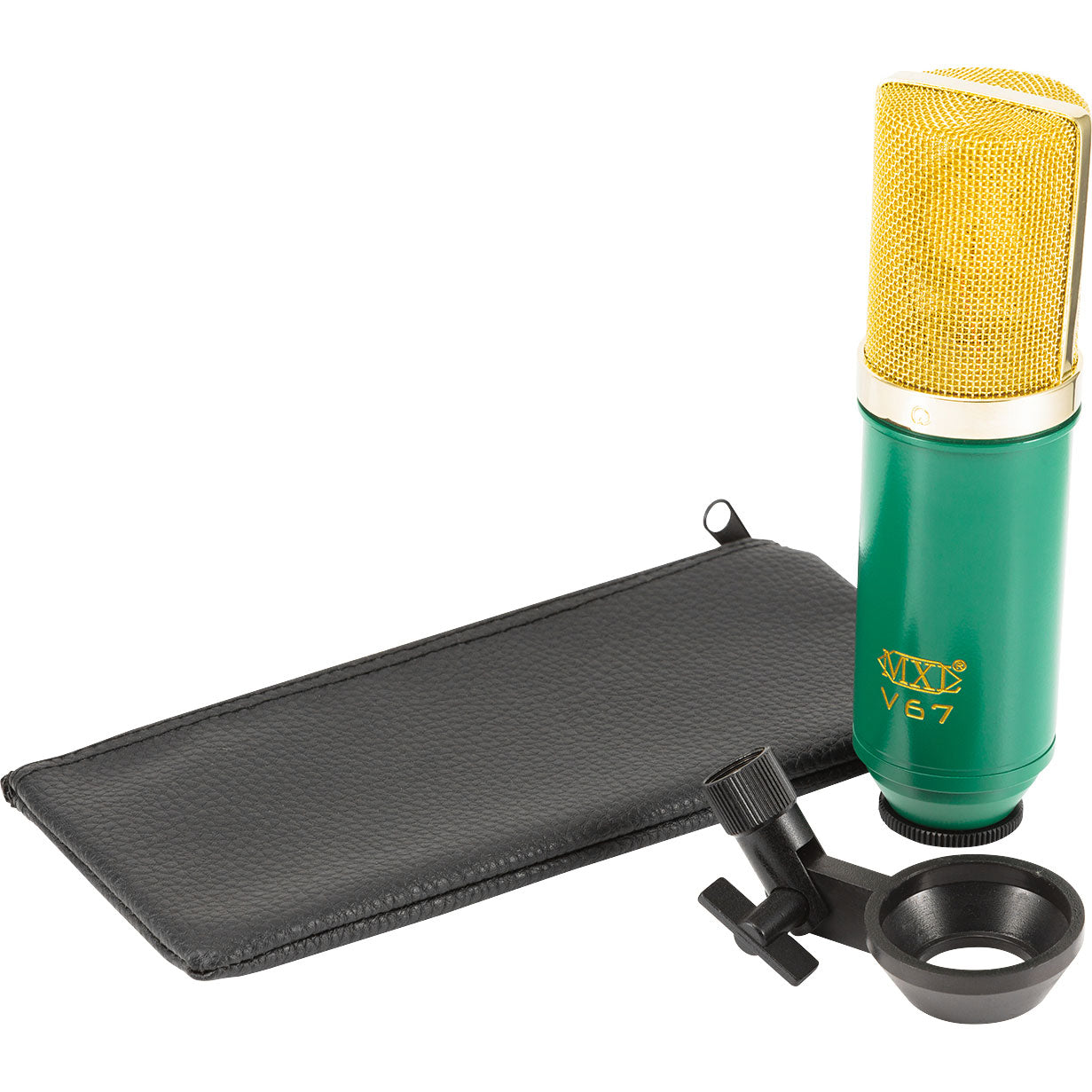 MXL V67G Large-Diaphragm Cardioid Condenser Microphone (Green with Gold Grill)