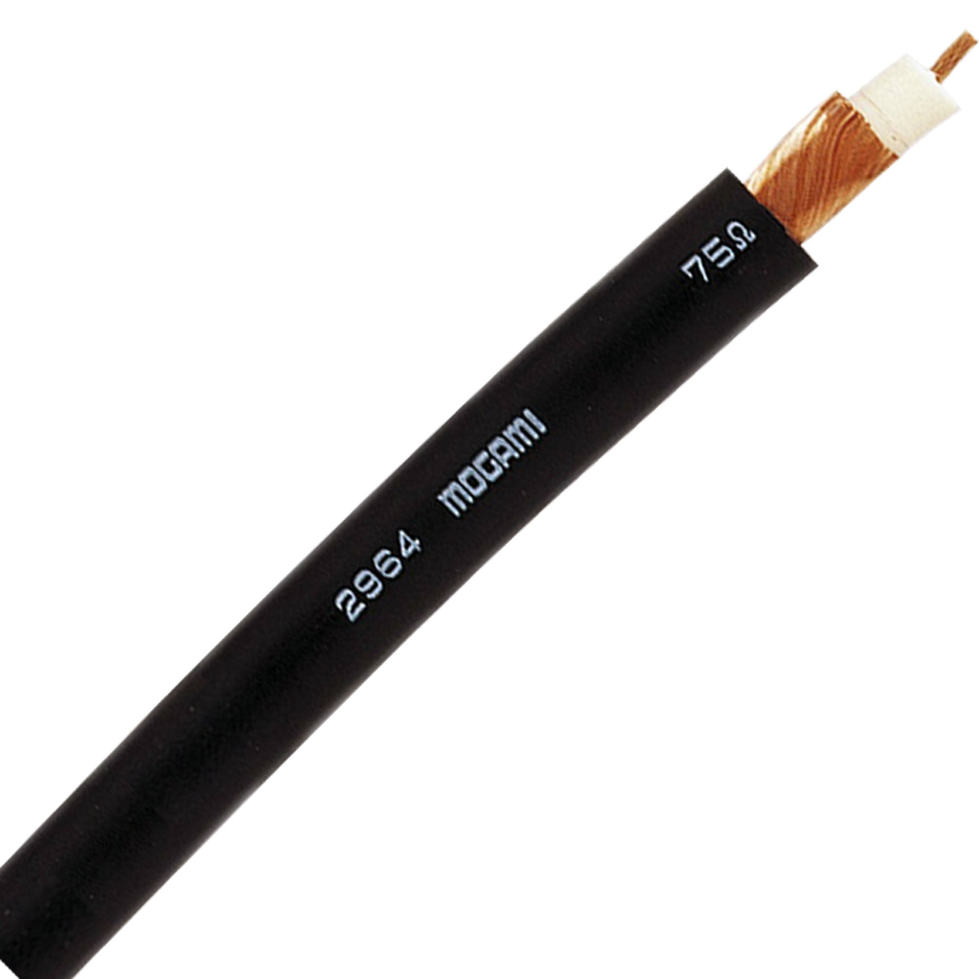 Mogami W2964 PURO II Subminiature & Miniature Coaxial Cable (Black, 164'/50m Roll)