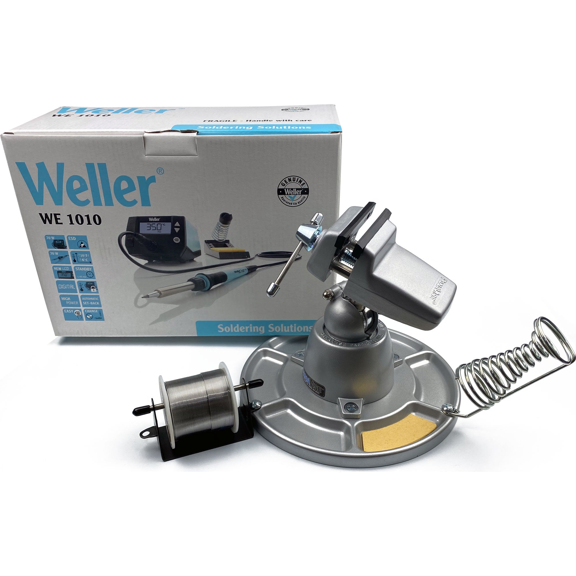 PanaVise & Weller Ultimate Soldering Bundle with Iron, Vise, Solder and Many Accessories