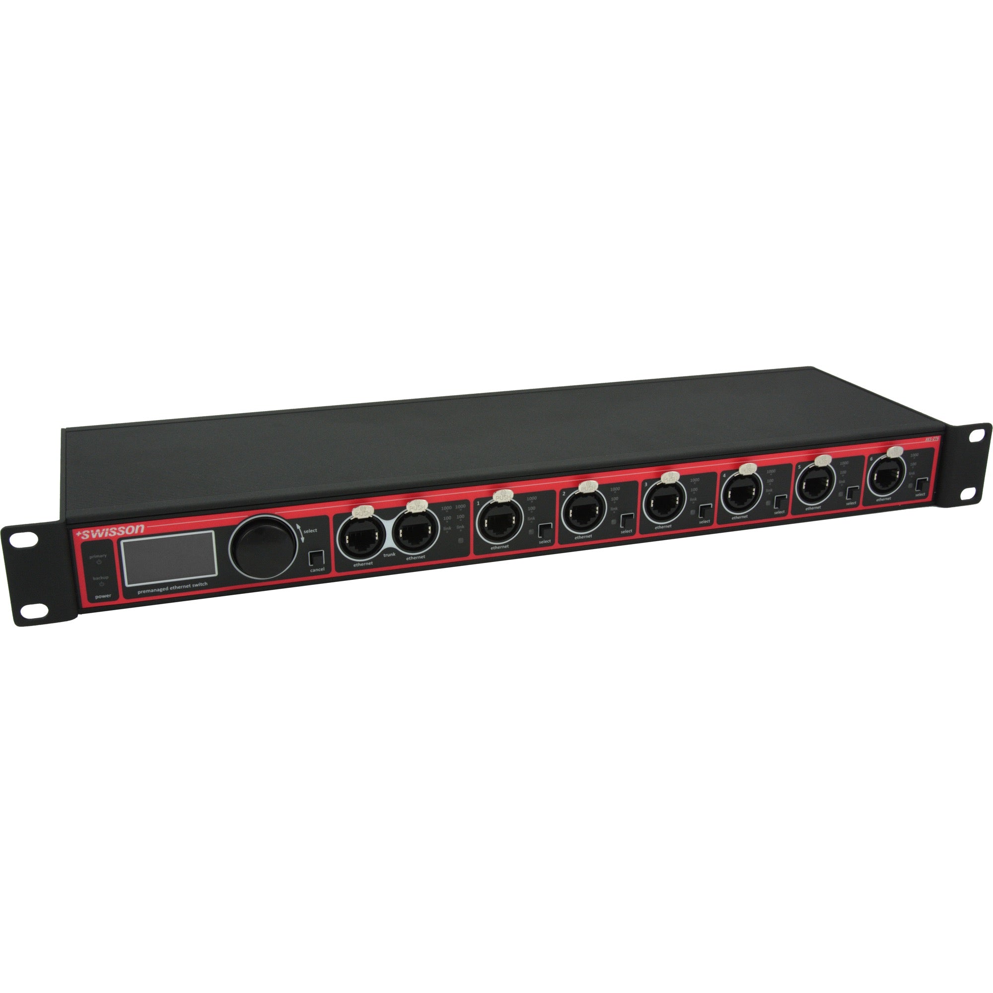 Swisson XPD-28-5R2 DMX & RDM Splitter - 2x 5-Pin XLR Inputs - 6x 5-Pin & 2x 3-Pin XLR Outputs