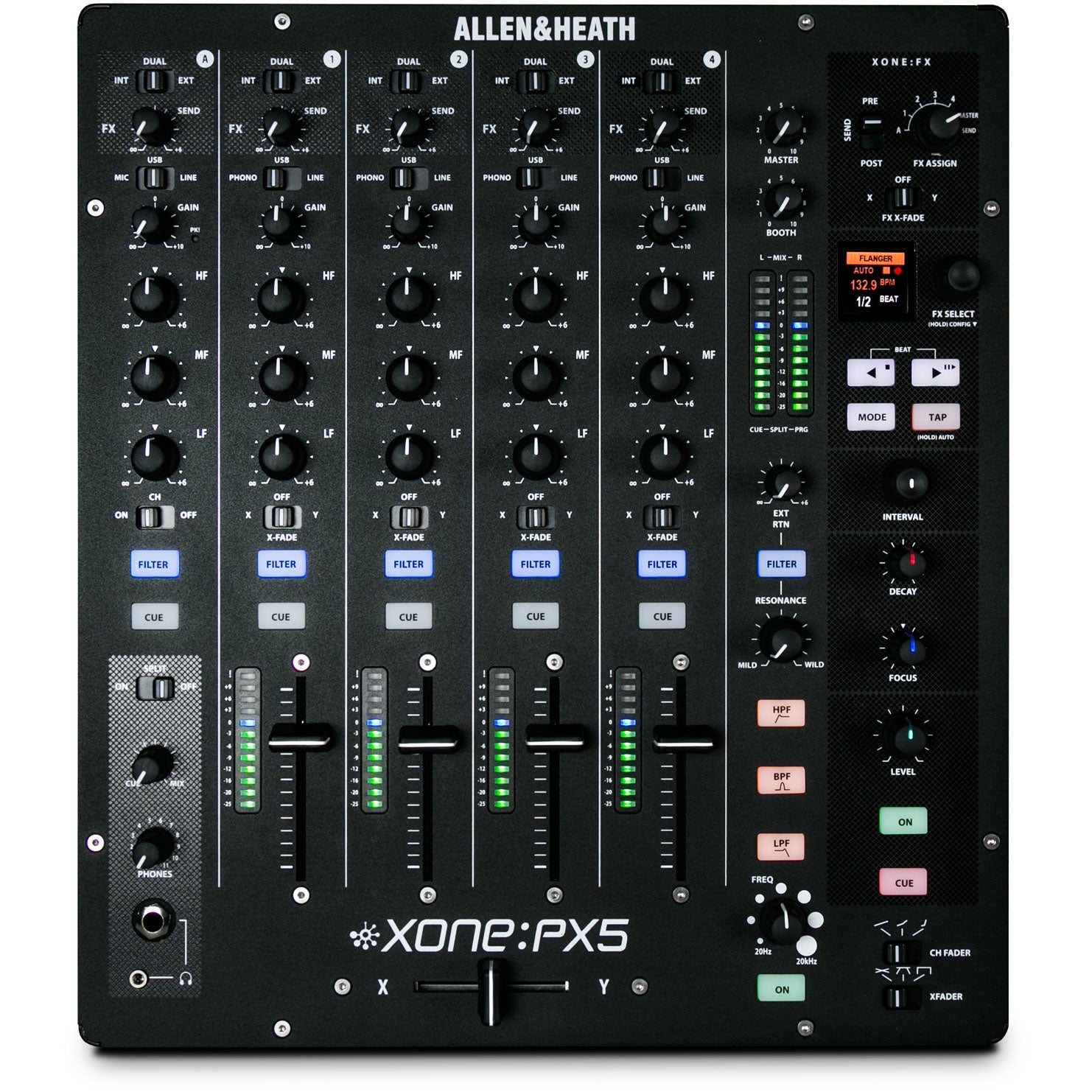 Allen & Heath Xone:PX5 Professional 4+1 Channel DJ Mixer with Soundcard