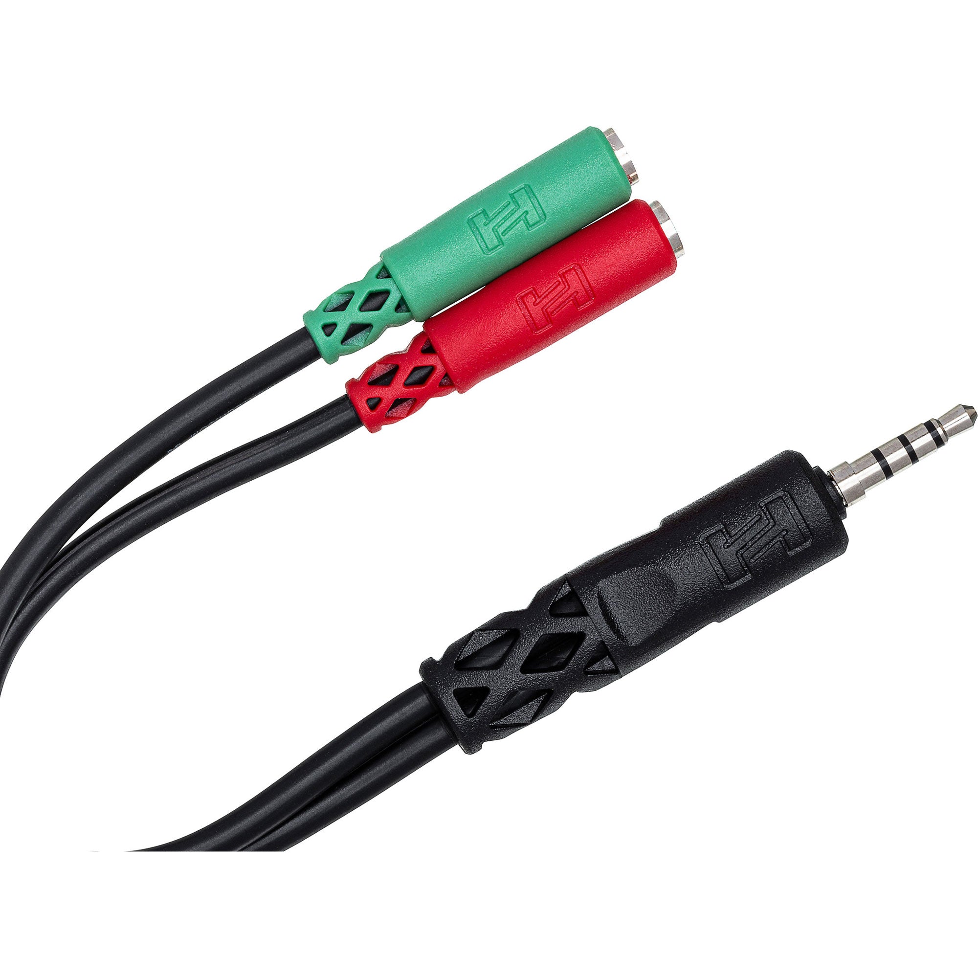 Hosa YMM-108 3.5mm TRRS to Dual 3.5mm TRSF Headset/Mic Breakout Cable