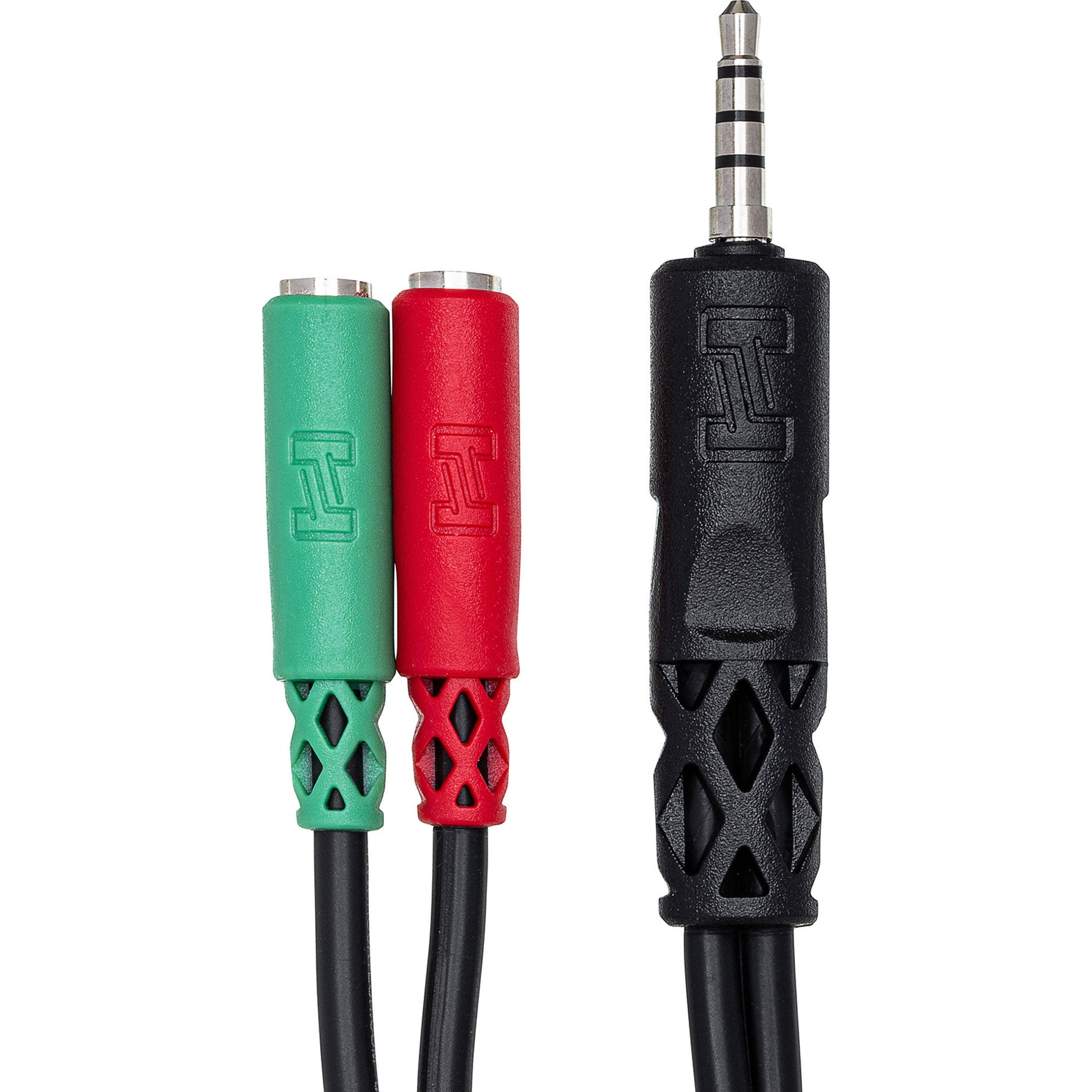 Hosa YMM-108 3.5mm TRRS to Dual 3.5mm TRSF Headset/Mic Breakout Cable