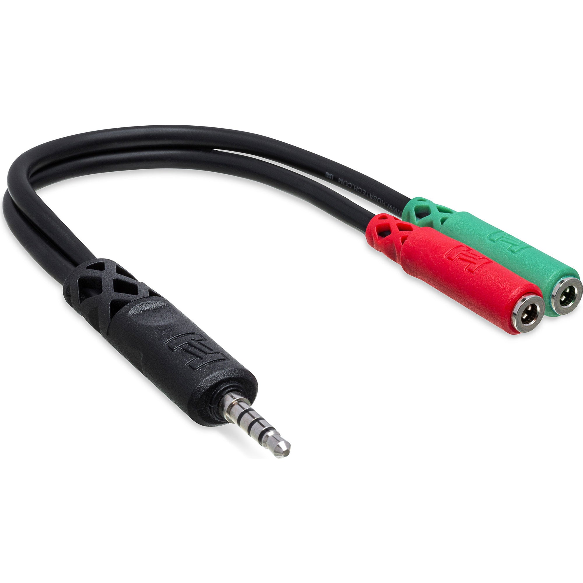 Hosa YMM-108 3.5mm TRRS to Dual 3.5mm TRSF Headset/Mic Breakout Cable